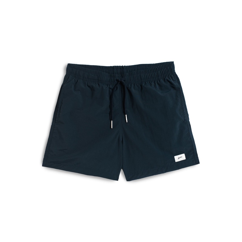 Solid Navy Swim Trunk