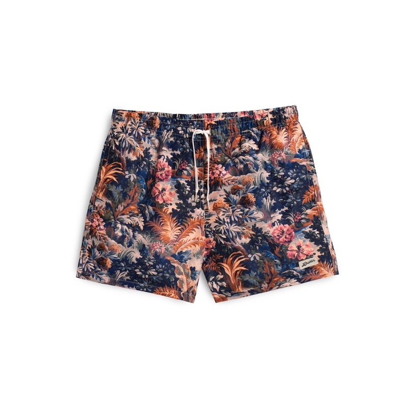 Blue Forest Swim Trunk