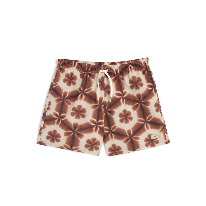 Cocoa Garden Shibori Swim Trunk