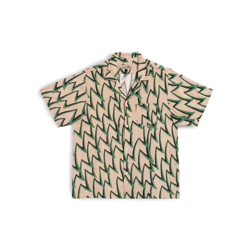 Emerald Jagged Frenzy Camp Shirt