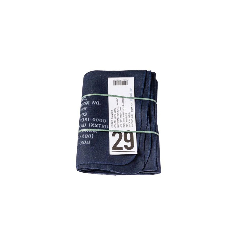 Felted Blanket  Navy