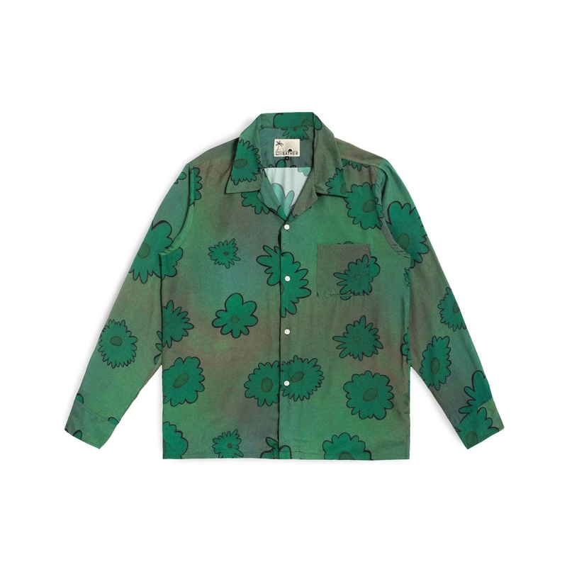 Forest Bloomscape LS Camp Shirt