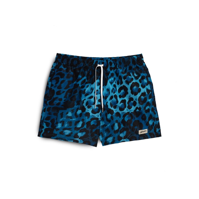 Indigo Leopard Swim Trunk