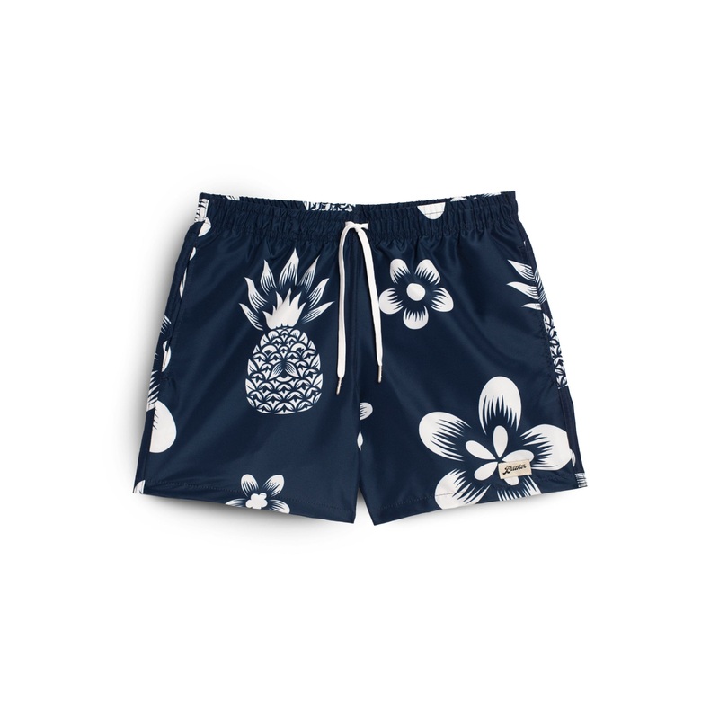 Midnight Coastal Floral Swim Trunk