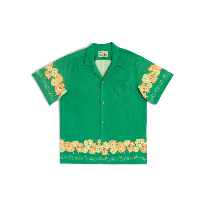 Moss Ornate Bloom Camp Shirt