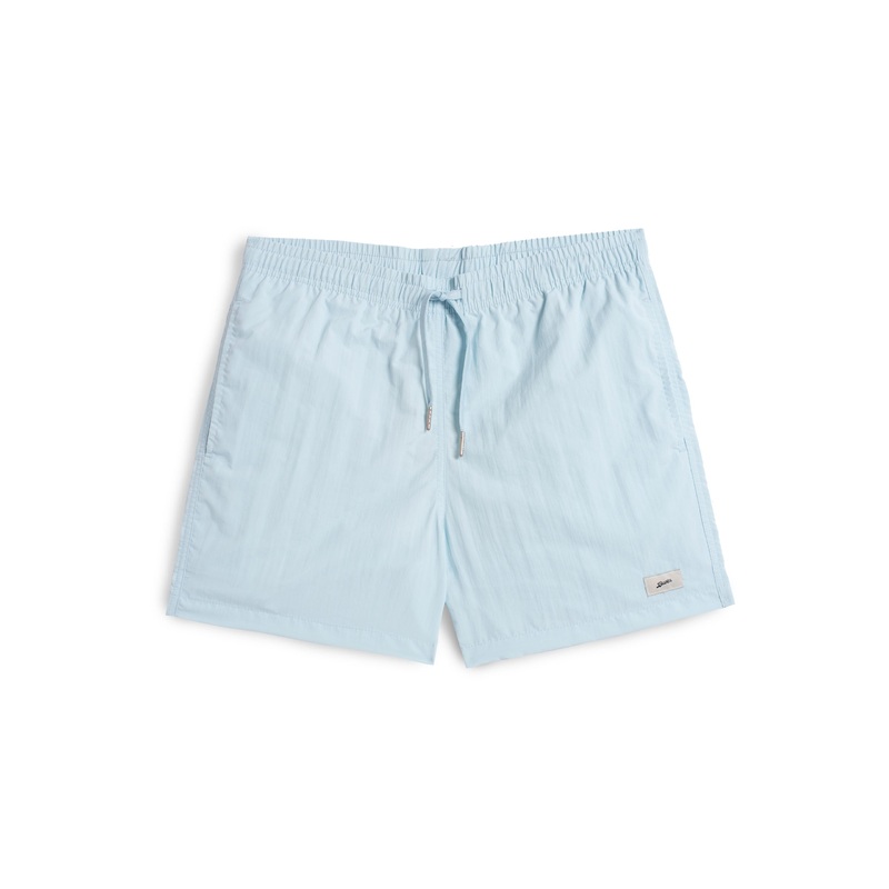 Solid Baby Blue Swim Trunk