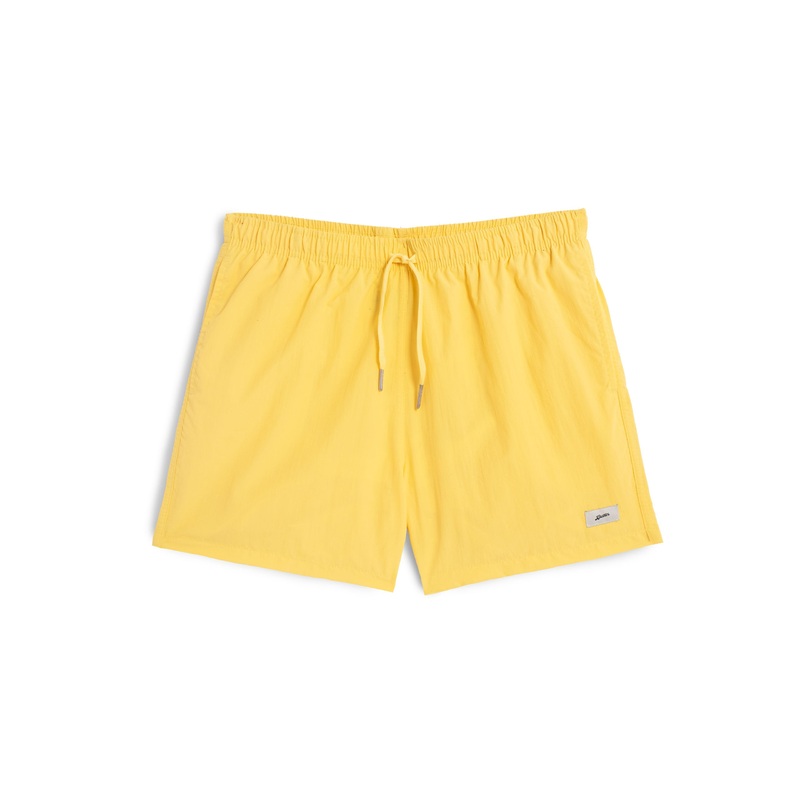Solid Canary Swim Trunk