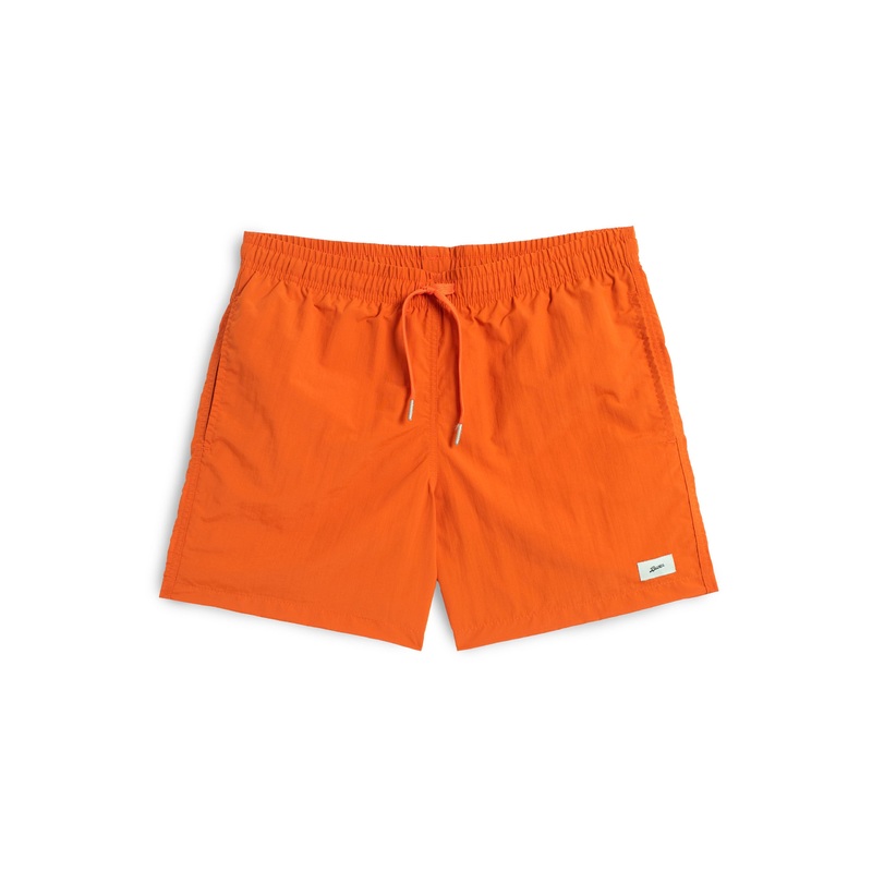 Solid Orange Swim Trunk