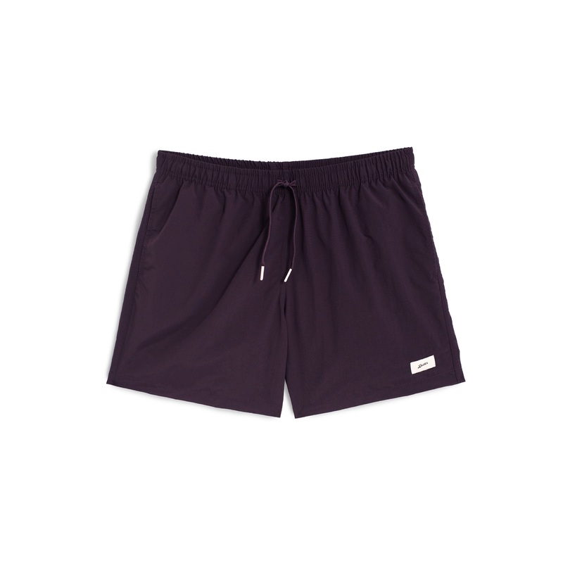 Solid Plum Swim Trunk