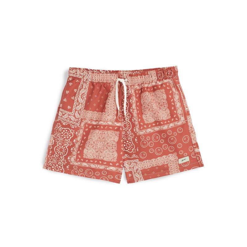 Terracotta Bandana Swim Trunk