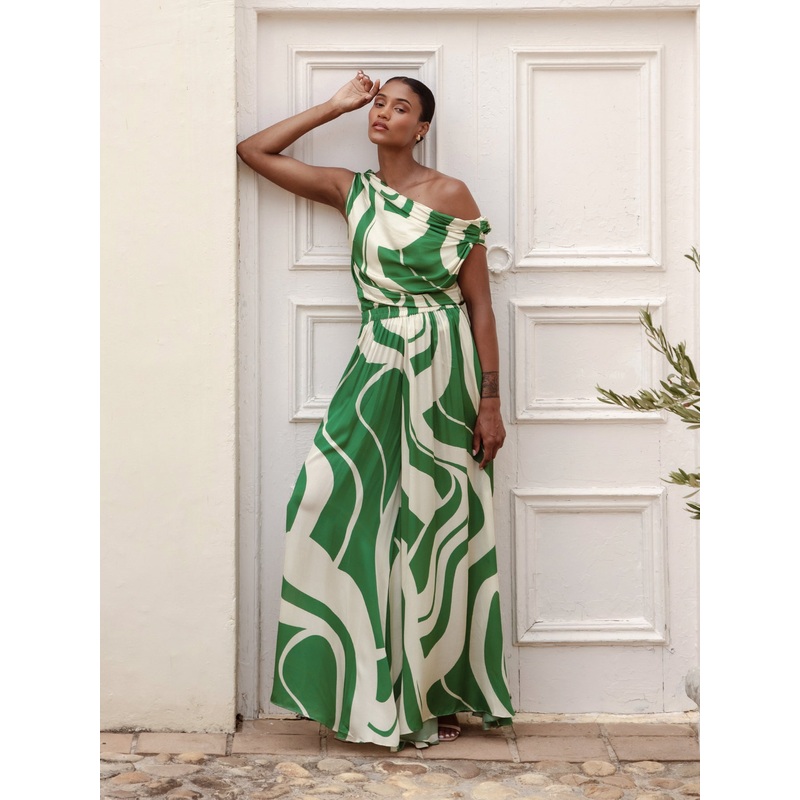 Alba FSC Certified Viscose Top  Luze Olive