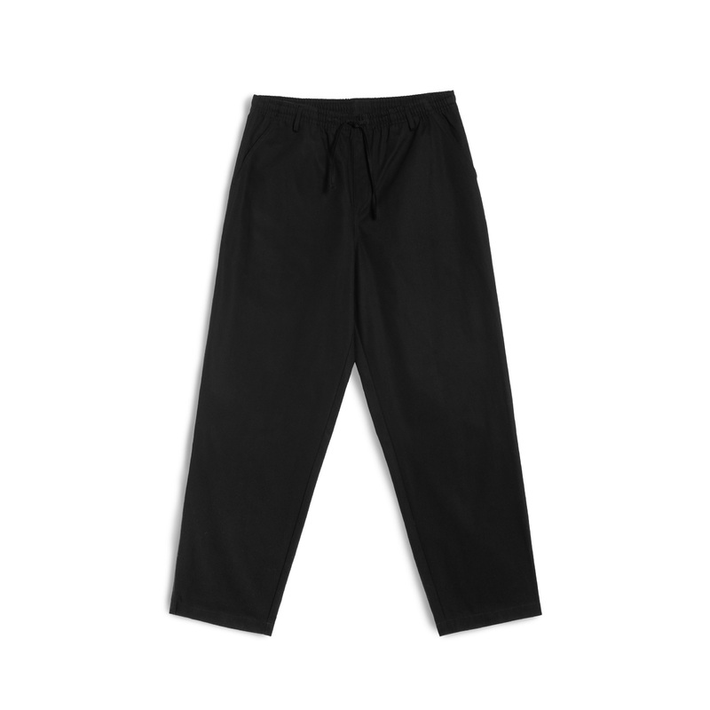 Black Herringbone Leisure Pant