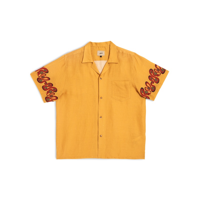 Ochre Dizzy Boa Camp Shirt