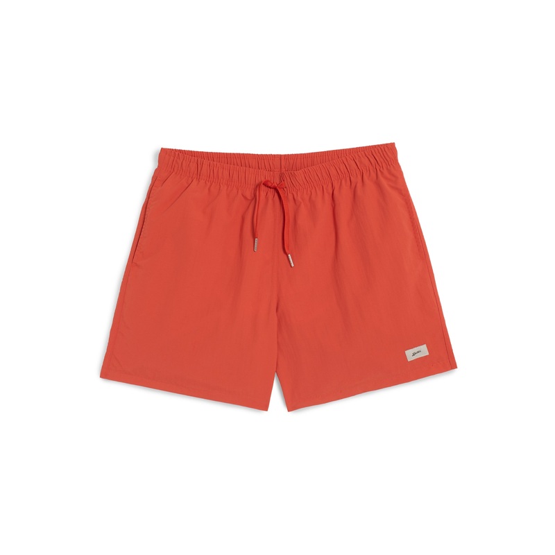 Solid Chili Swim Trunk