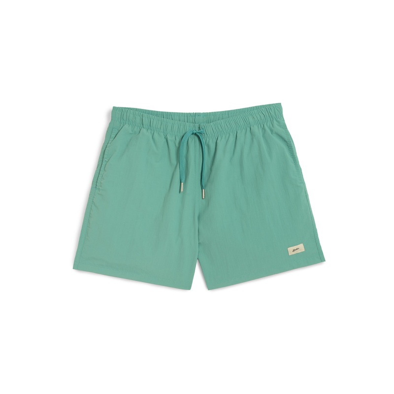 Solid Teal Swim Trunk