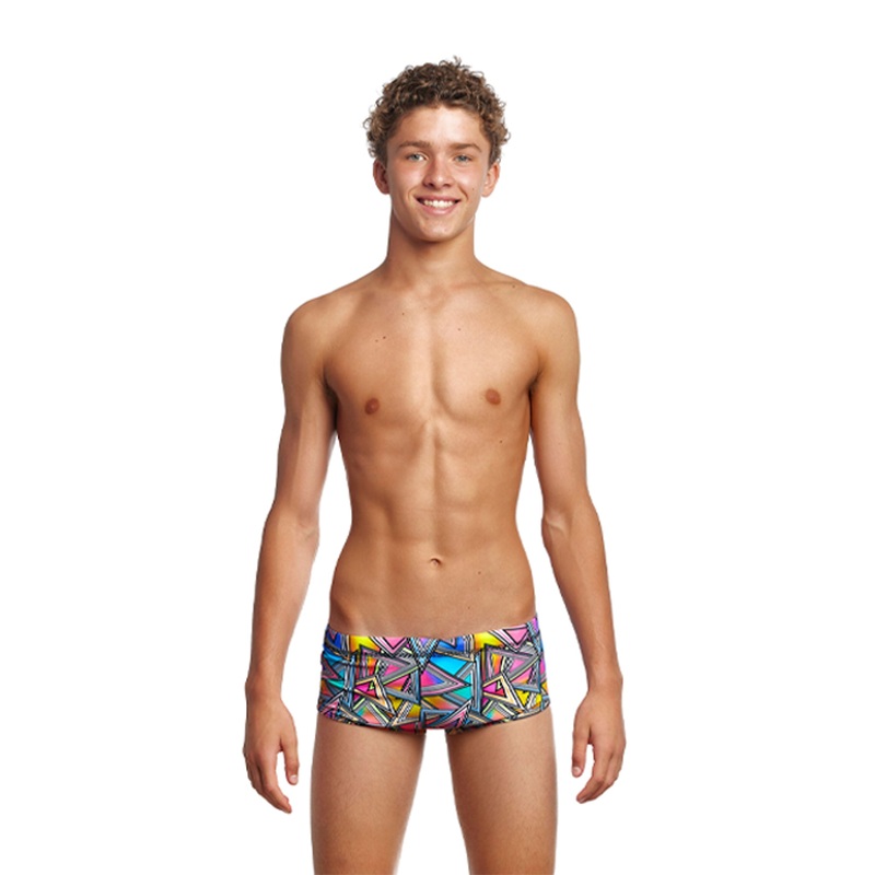 Boy's Classic Trunk Swimsuit - Prism Break