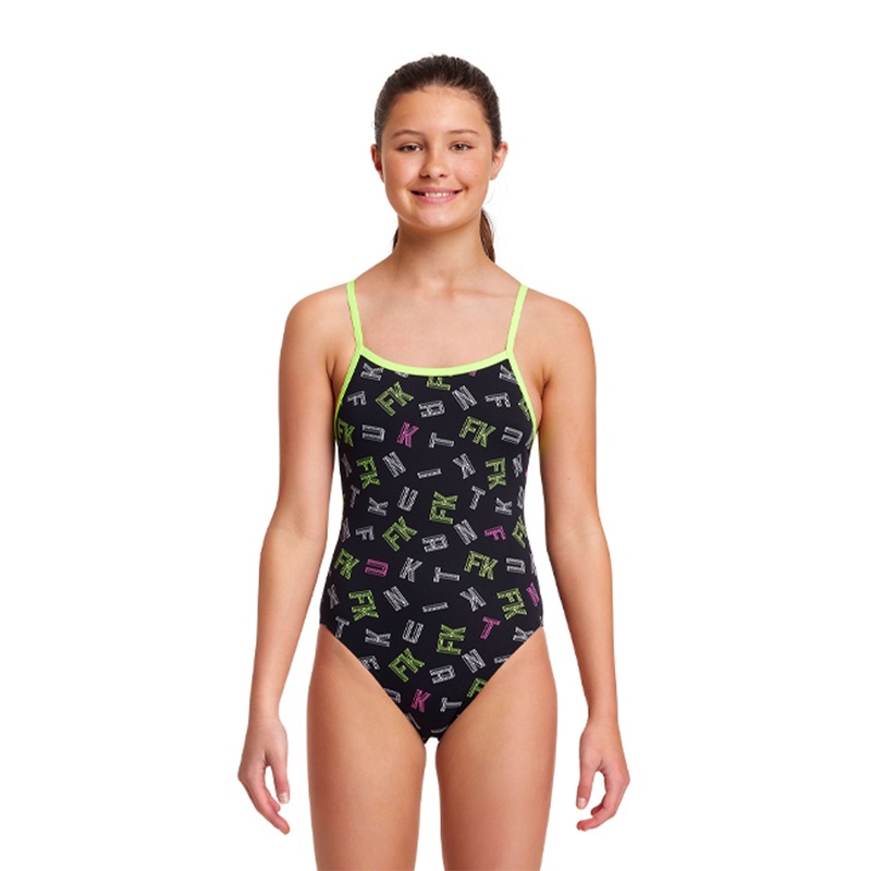 Girl's swimsuit - single strap Eco FKED