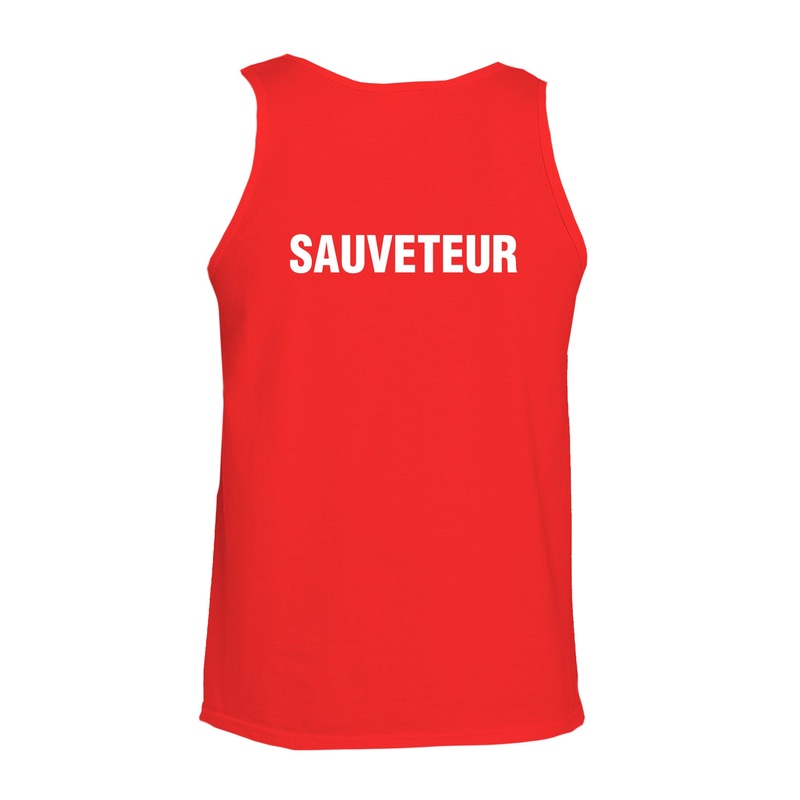 "Sauveteur" Tank Top - Red