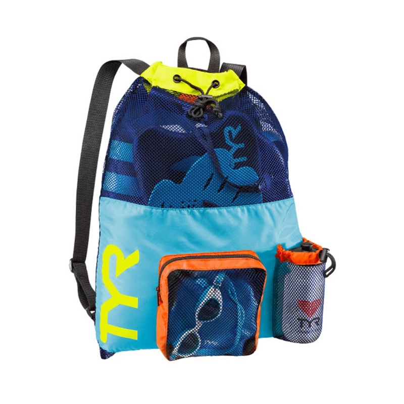 Big Mesh Mummy 40L Backpack - Blue/Yellow