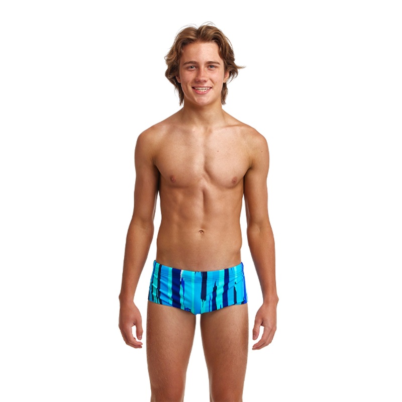 Boy's Sidewinder Trunk Swimsuit - Roller Paint