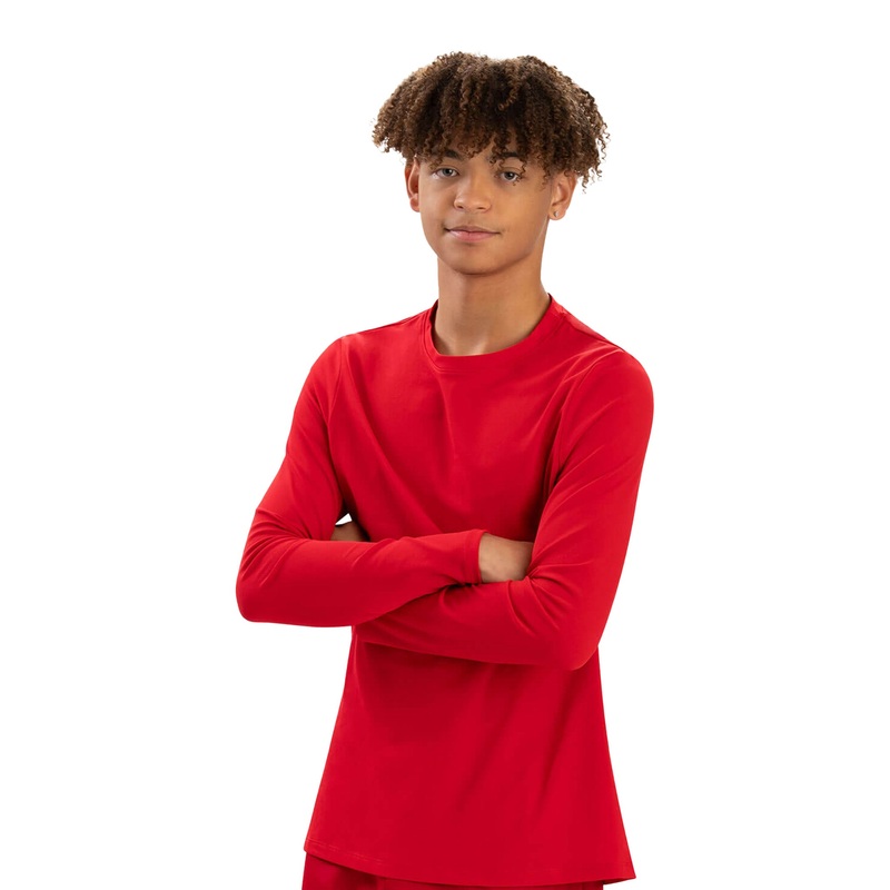 Men's Long Sleeve Rashguard - Red
