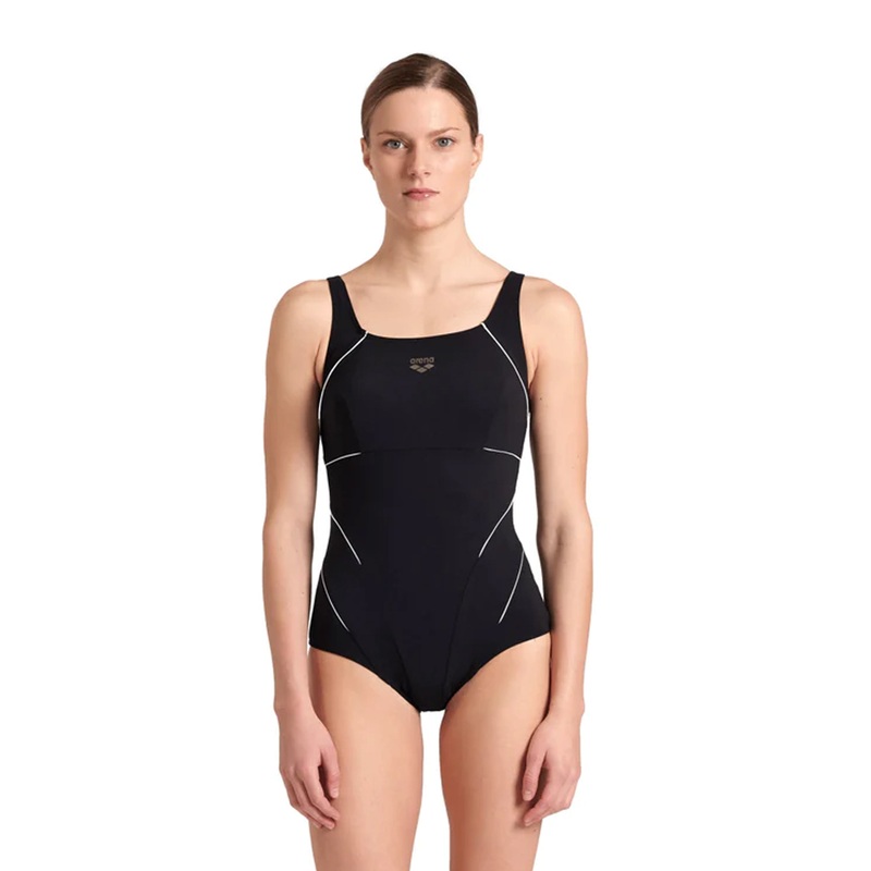 Women's Bodylift Jewel Low Bonnet C swimsuit - Black/White