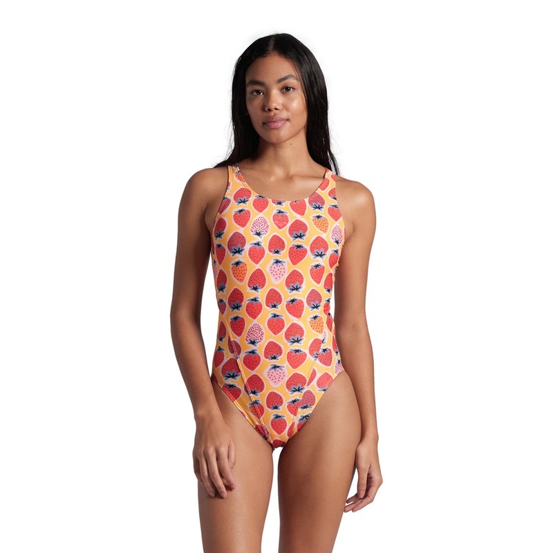 Women's one-piece swimsuit - Swim-Tech Strawberry