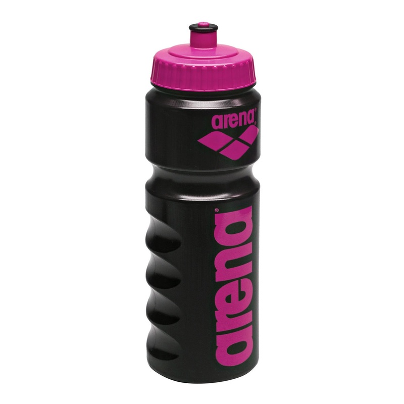 Arena Water Bottle 750ml - Black/Pink
