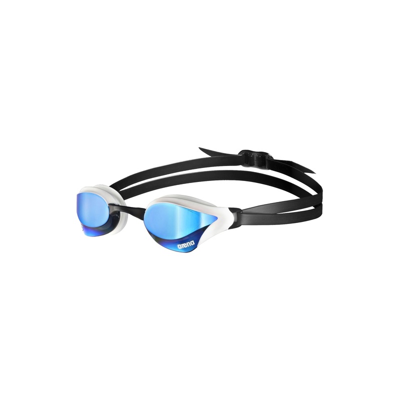 Cobra Core Swipe Mirror Swim Goggles - Blue/White