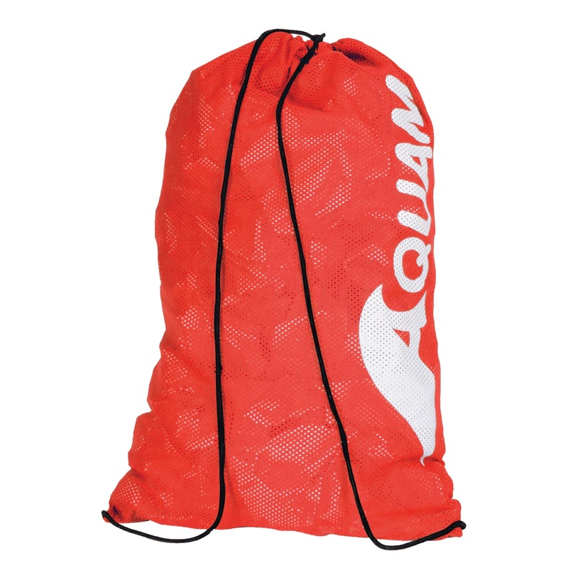 Mesh Drawstring Bag - Red
