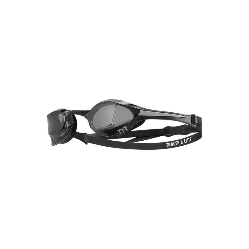 Tracer-X-Elite Racing Swim Goggles - Black/Smoked