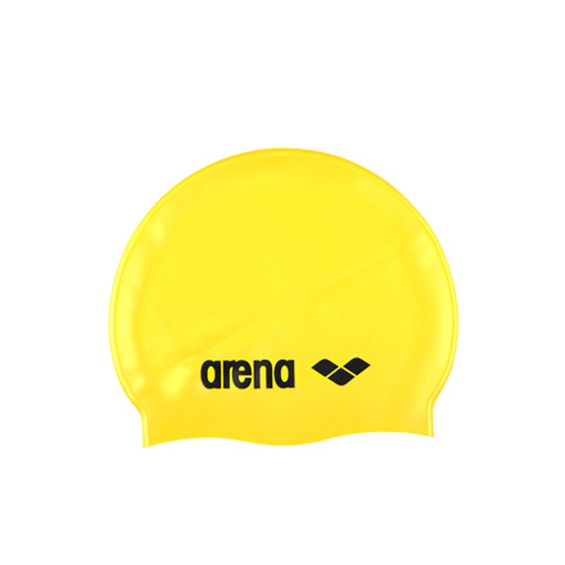 Classic Silicone Swim Cap - Yellow/black