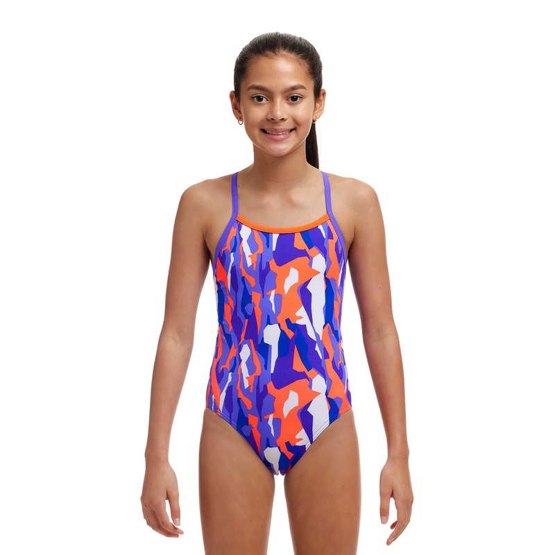Girl's Twisted One Piece Swimsuit - Torvill