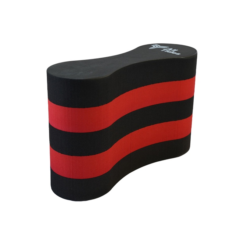 One-Piece Pull Buoy - Black/Red