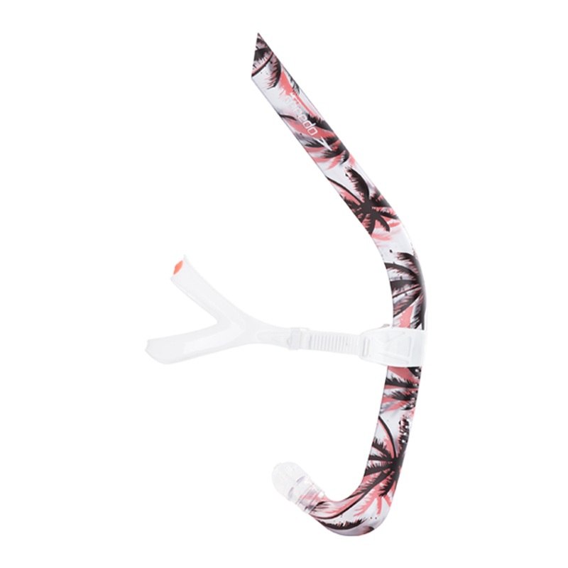 Printed Bullet Head Swim Snorkel - Fiery Coral Palms