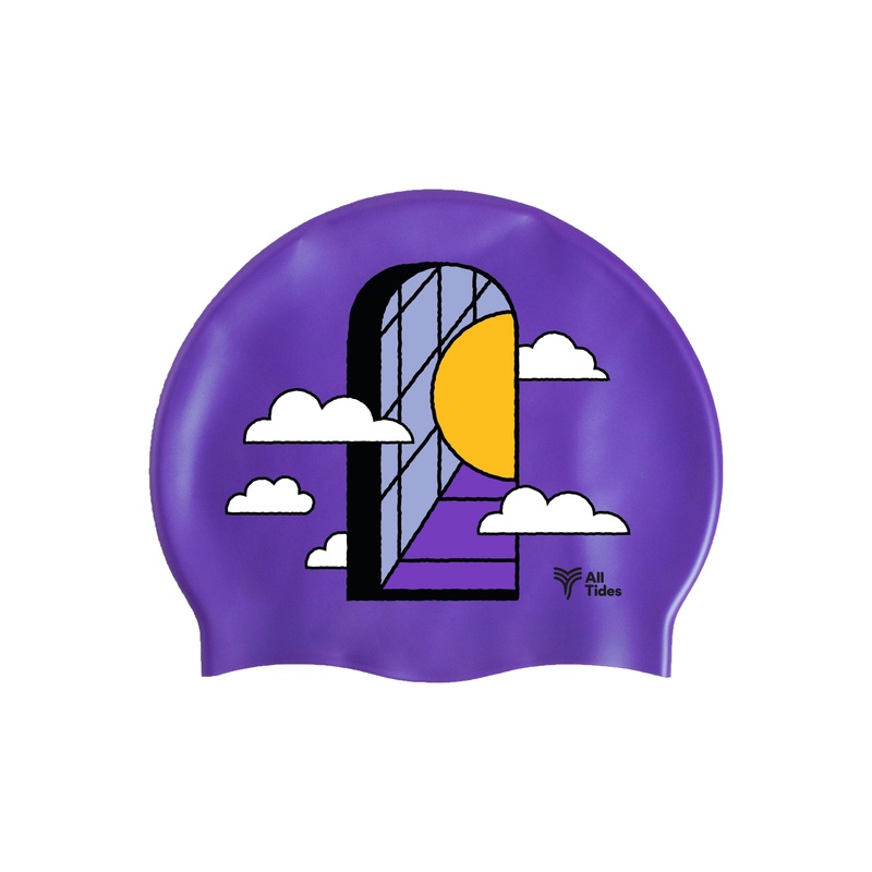 Silicone Swim Cap - Purple