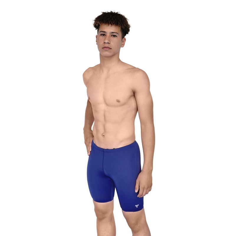 Men's Solid Jammer Swimsuit - Navy