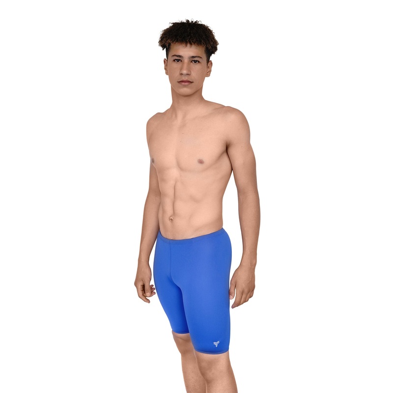 Men's Solid Jammer Swimsuit - Royal Blue