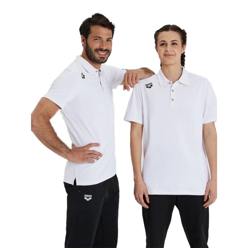 Arena Team Polo Shirt Solid - White