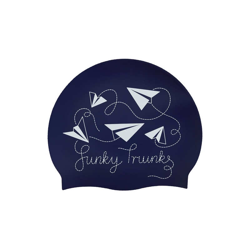 Silicone Swim Cap - Paper Plain