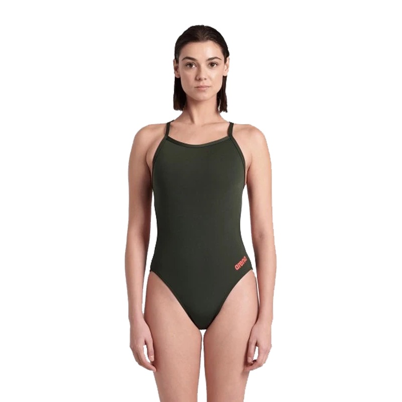 Woman's Team Challenge Back One Piece Swimsuit - Military Green