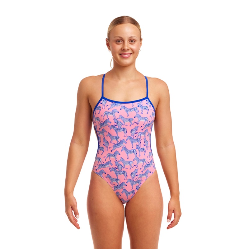 Woman's Twisted One Piece Swimsuit - Twinkle Toes