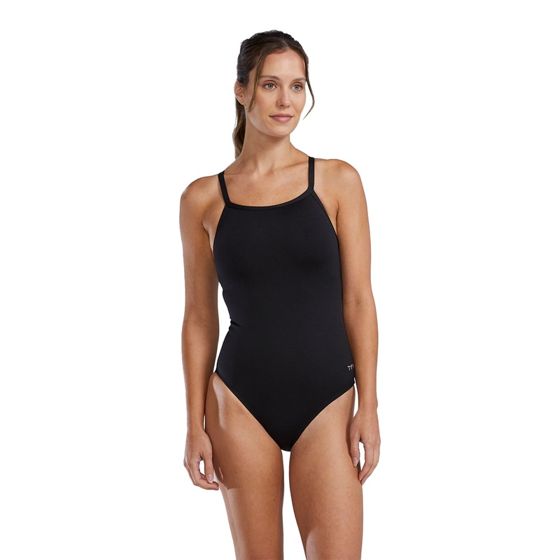 Women's Diamond Controlfit Durafast Elite Solid One Piece swimsuit - Black