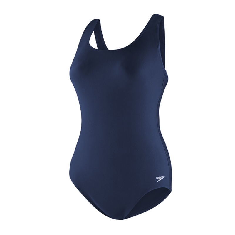 Women's Plus Moderate Ultra Black One Piece Swimsuit - Navy