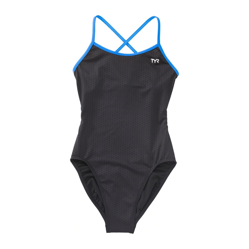 Women's Trinityfit Durafast Elite Hexa One Piece Swimsuit - Black/Blue