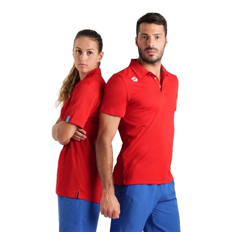 Arena Team Polo Shirt Solid - Red