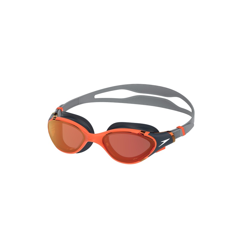 Biofuse 2.0 Mirrored Swim Goggles - Grey/Orange