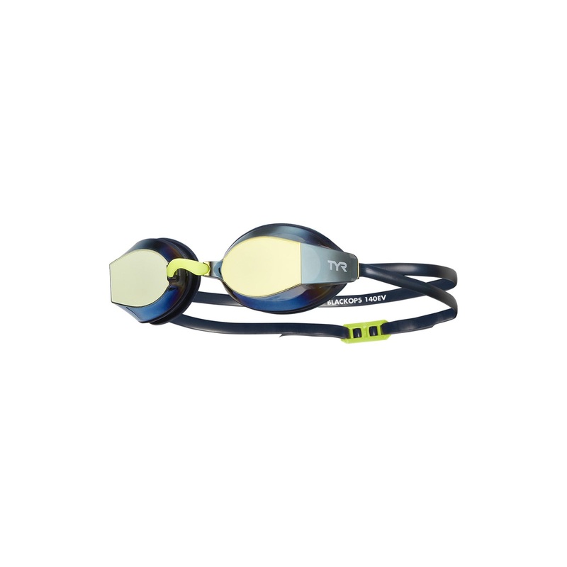 Black Ops 140 EV Racing Mirrored Swim Goggles - Gold/Navy