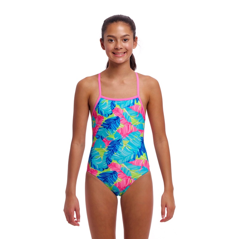 Girls Single Strap One Piece Swimsuit - I'm Leaving
