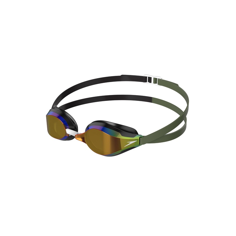 Speed Socket 2.0 Mirrored Swim Goggles - Black/Country Green/Smoke